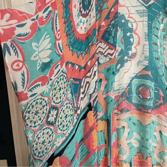 Comfy Luxe Colorful Bohemian Kimono Duster - Picture 4 of 5